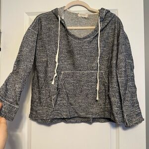 Max Studio Charcoal Hooded Sweatshirt